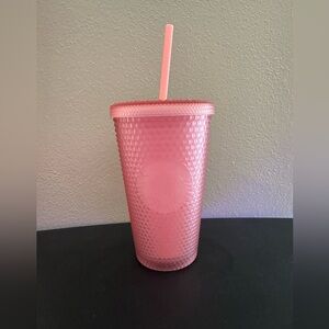 Starbucks Grande Pink Lemonade Studded Soft Touch Cold Cup Tumbler New